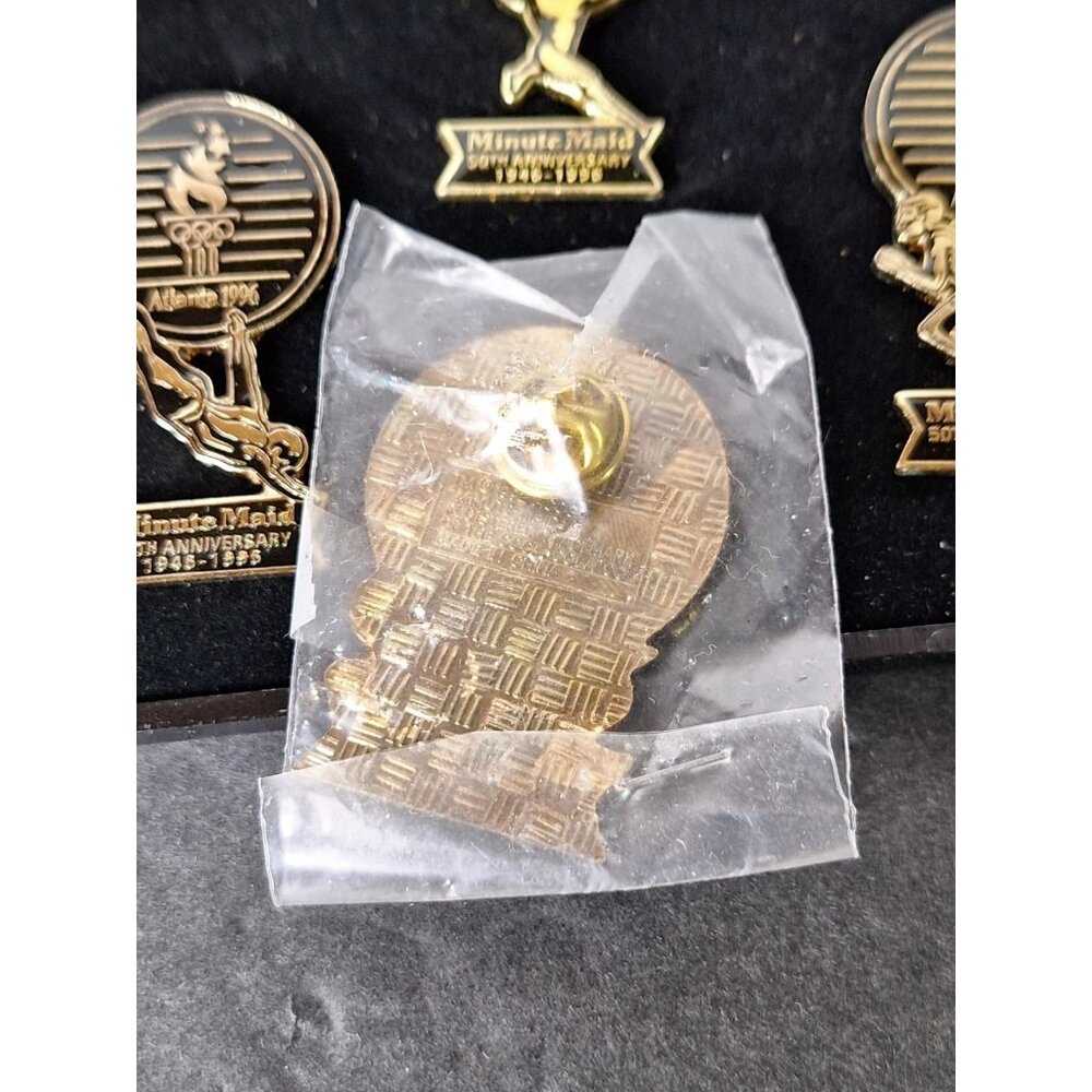 Minute Maid 50th Anniversary Atlanta 1996 Olympic Pin Set New - Picture 9 of 12
